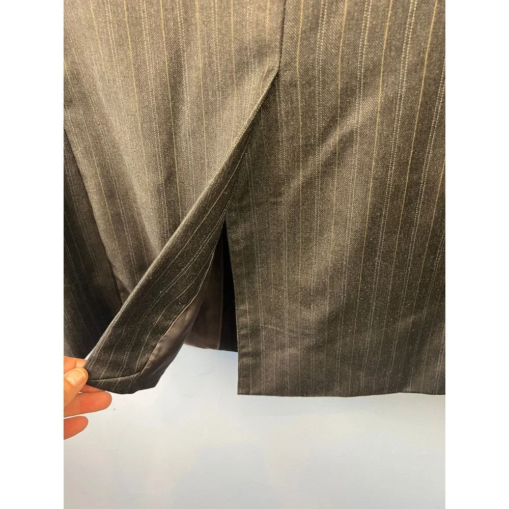Banana Republic Wool Pinstripped Blazer Sport‎ Coat SZ 42L Career Professional